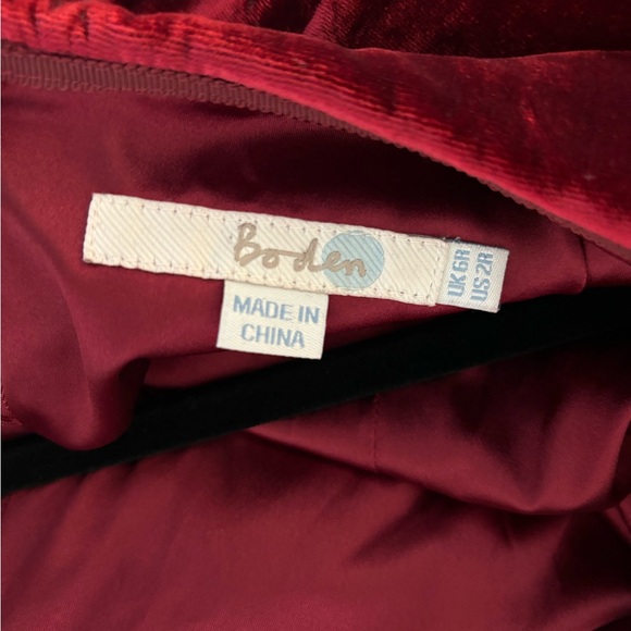 Boden Crandberry Velvet Sheath Dress - Picture 6 of 6